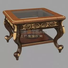 Classic Asian Coffee Table 3d model