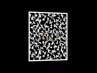 Cnc Carved Screen 3d model