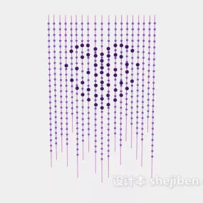 Purple Crystal Curtain 3d model