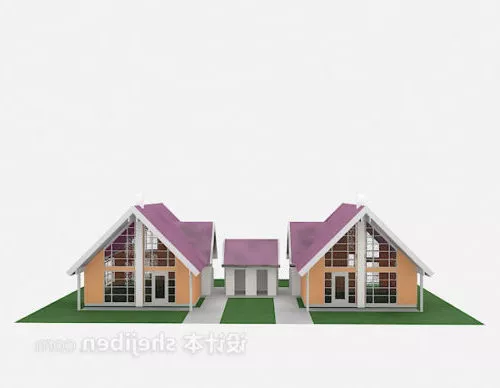 Roof Tile Corrugated Plate 3d model