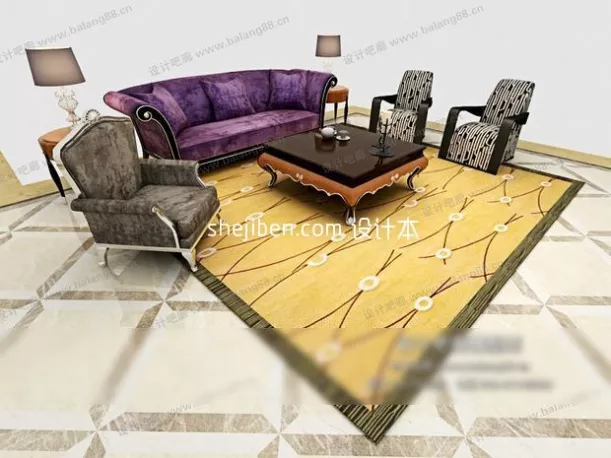 Slow Table Vray 3d model