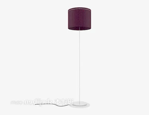 Purple Lamp Shade Floor Lamp 3d model Purple Lamp Shade Floor Lamp 3d model