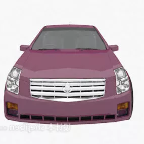 Old Purple Car Vehicle 3d model