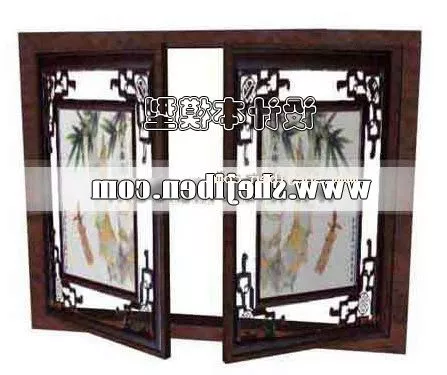 Push And Pull Chinese Window 3d model Push And Pull Chinese Window 3d model