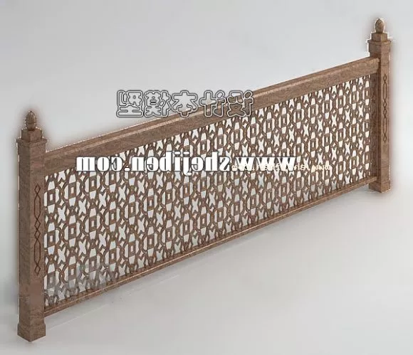 Railing Furniture 3d model Railing Furniture 3d model
