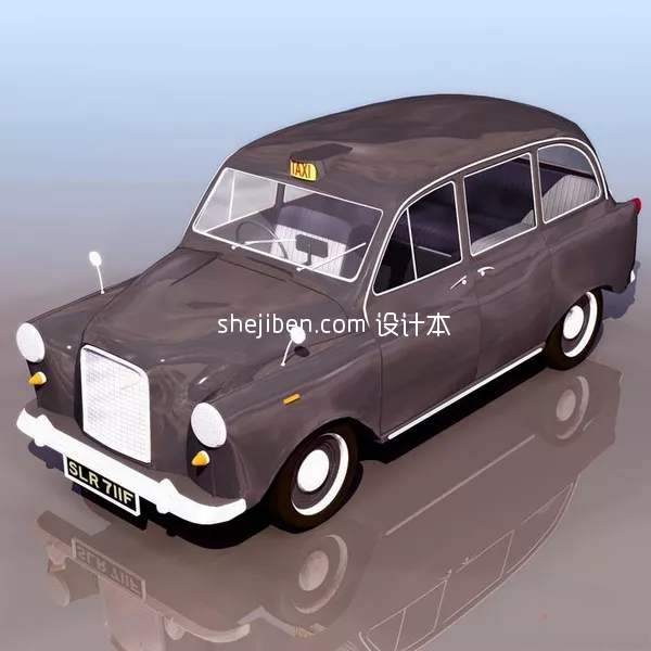 Vintage Beetle Car 3d model Vintage Beetle Car 3d model