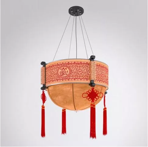 Chinese Antique Red Ceiling Lamp 3d model Chinese Antique Red Ceiling Lamp 3d model