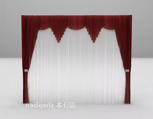 Antique Curtain Multiple Layers 3d model