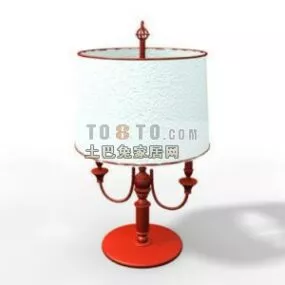 European Modern Table Lamp 3d model
