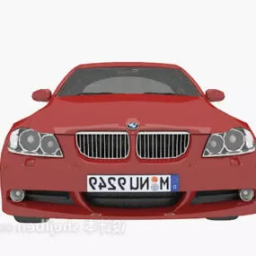 Red Car Bmw 3d model