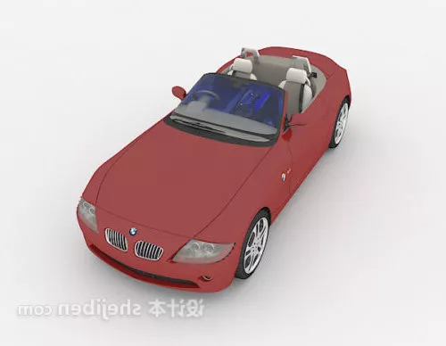 Cartoon Convertible Car 3d model