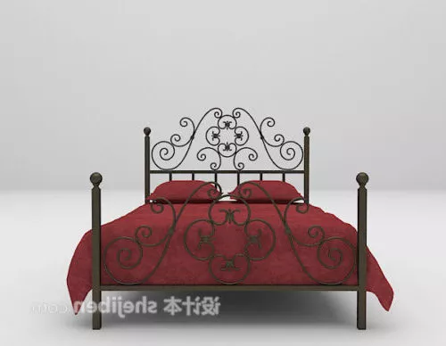 Double Bed Iron 3d model Double Bed Iron 3d model