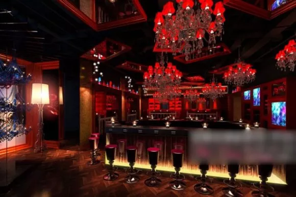 Bar Table With Chair 3d model