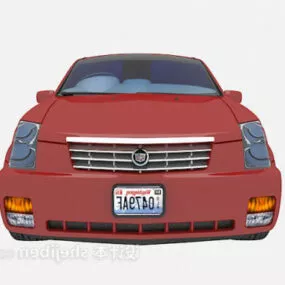 Red Car Mini Size 3d model