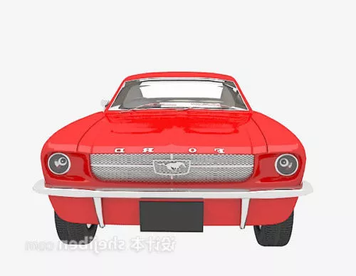 Vintage Red Car Vehicle 3d model Vintage Red Car Vehicle 3d model