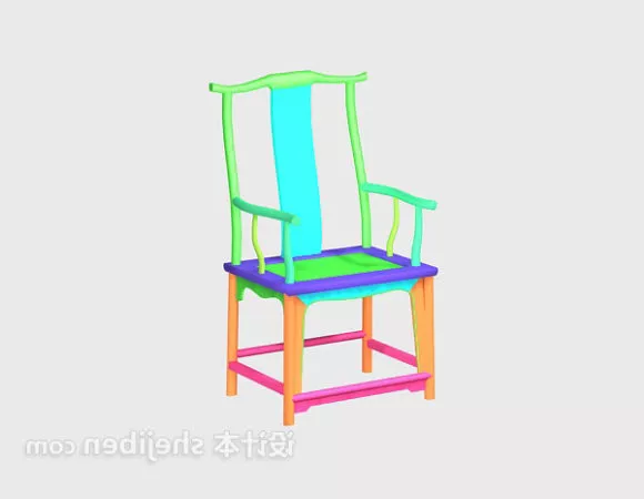 Redwood Chair Chinese Furniture 3d model Redwood Chair Chinese Furniture 3d model