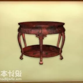 Redwood Round Console Table Furniture 3d model