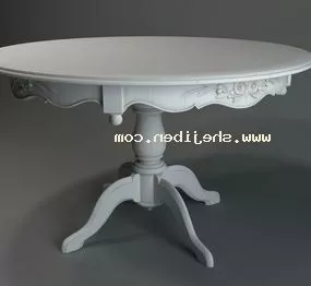 Round Restaurant Table 3d model