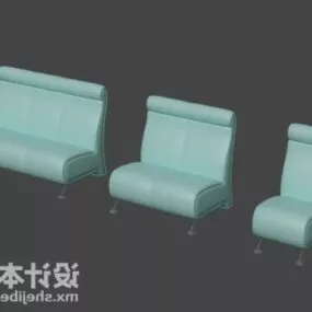 Restaurant Sofa Bench Set 3d model