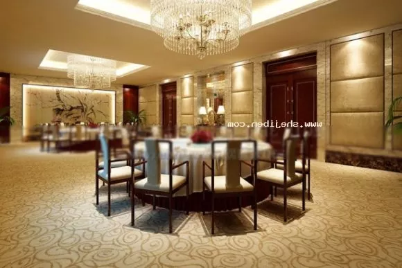 Luxury Restaurant Room Interior Scene 3d model Luxury Restaurant Room Interior Scene 3d model