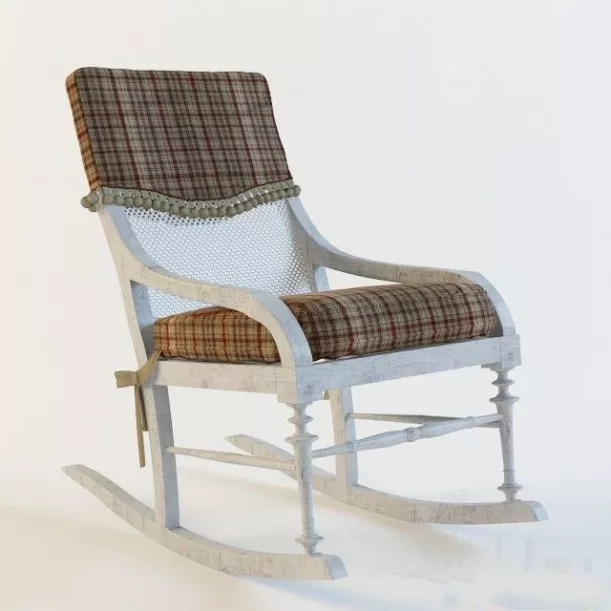 Bar Chair With Thin Leg 3d model