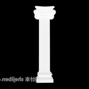 Roman Square Stone Column 3d model