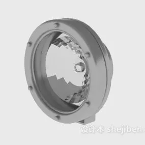 Room Circle Spotlight Lamp 3d model