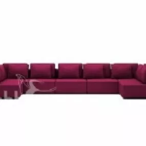 Room U Shaped Sofa 3d model