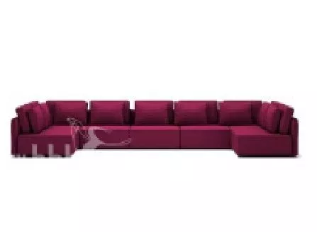 Room U Shaped Sofa 3d model Room U Shaped Sofa 3d model