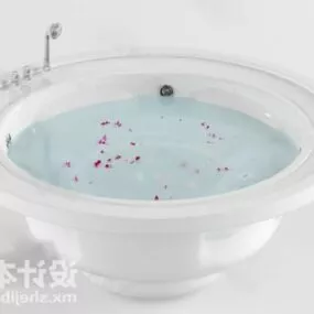 Round Bathtub 3d model
