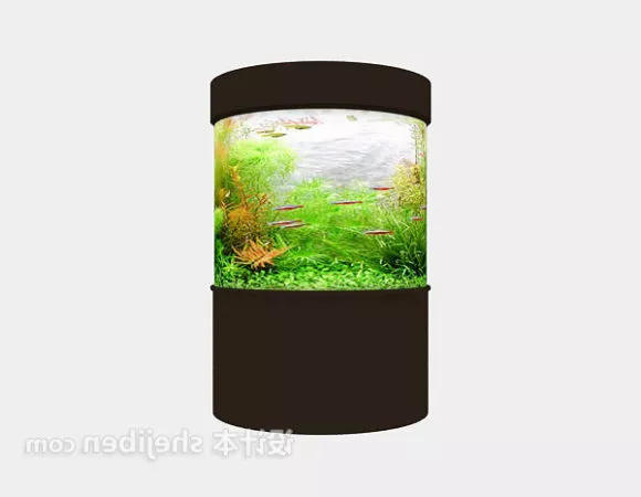 Cylinder Aquarium 3d model Cylinder Aquarium 3d model