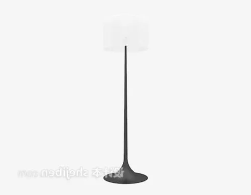 Round Shade Floor Lamp 3d model Round Shade Floor Lamp 3d model