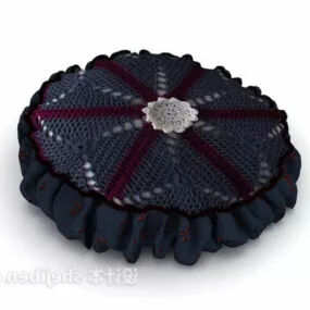 Round Sofa Cushion 3d model