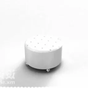 Round Upholstery Sofa Stool 3d model