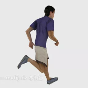 Running Man People Character 3d model