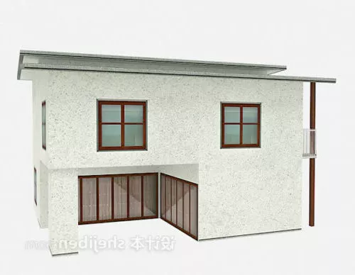 Small House Lowpoly Building 3d model