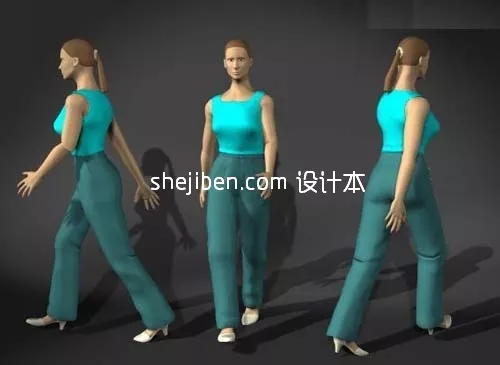 Femme Basic Poser Character 3d model