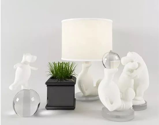 Porcelain Vase Dry Branches Decoration 3d model