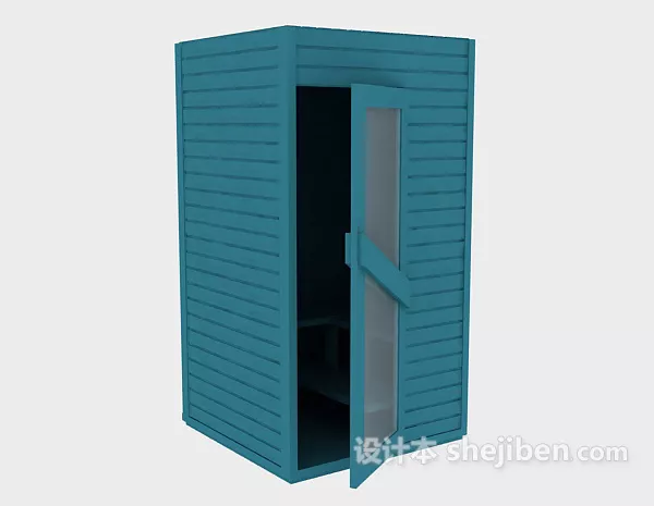 Bathroom Table With Antique Mirror 3d model