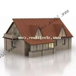 Forest House Low Poly 3d model