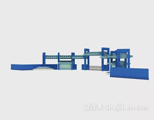 Classroom Building 3d model