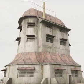 Old Building Scene 3d model