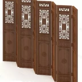 Asian Classic Screen Partition 3d model