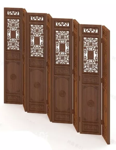 Carved Square Frame 3d model