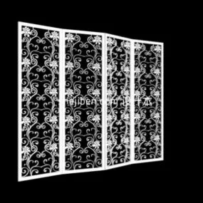 Screen Partition Library Divider Furniture 3d model