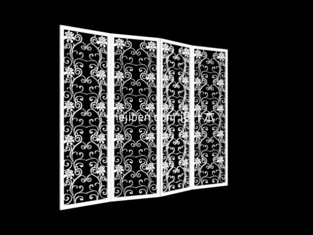 Screen Partition Library Divider Furniture 3d model Screen Partition Library Divider Furniture 3d model