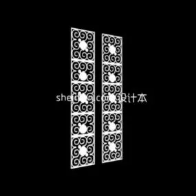 Screen Partition Square Pattern 3d model