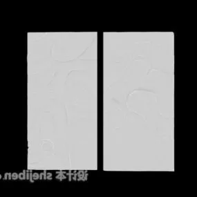 Wall Carved Sculpture 3d model