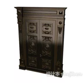 Sculpted Carved Door 3d model