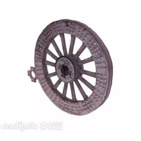 Chinese Vintage Wheel 3d model